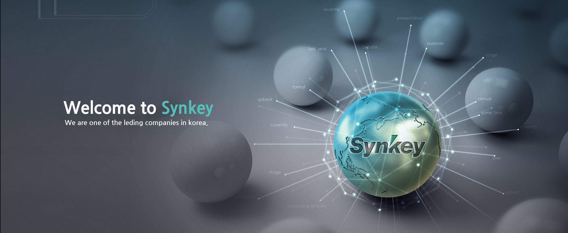Welcome to Synkey / We are one of the leding companies in korea.